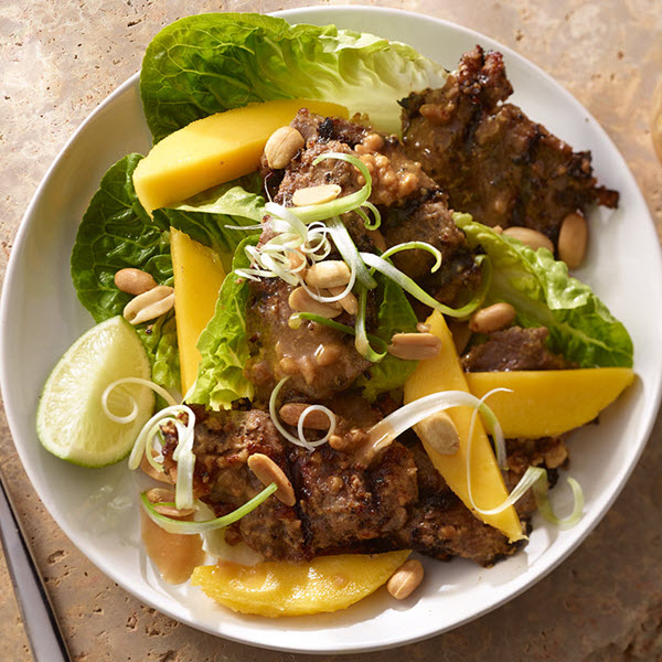 Beef and Mango Salad with Peanut Dressing – Recipes